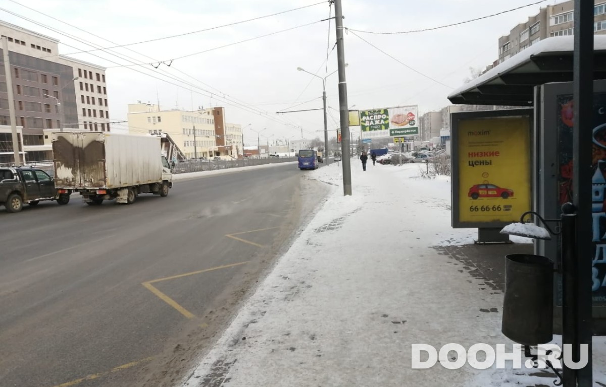 Размещение рекламы на сити-формате OOT-11А2